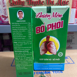 Thiên Môn Bổ Phổi người lớn 280ml (Hoả tốc Hà Nội)