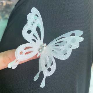 set 5 BƯỚM TRANG TRÍ ĐÍNH ĐÁ CỰC SÁNG SIZE 5.5cm