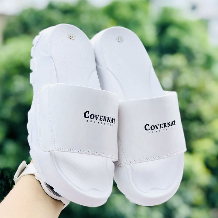 [Tặng tất_Lấy đánh giá] Dép bánh mì chữ C đế độn_ Đế cao 4cm_ Covernat, Dép cặp, Unisex, chống trượt_Xu hướng 2023