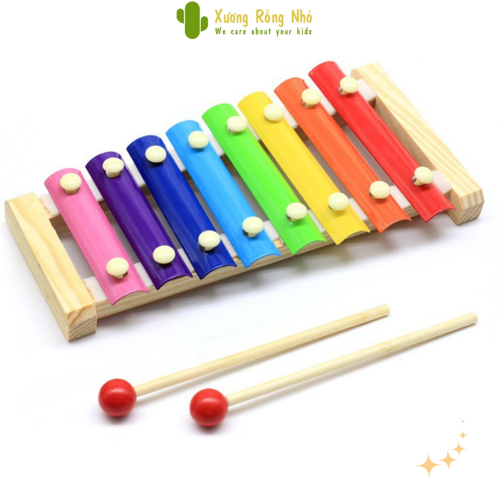 Đàn gỗ 8 quãng đồ chơi âm nhạc phát triển trí tuệ cho bé giáo cụ montessori  Xương Rồng Nhỏ