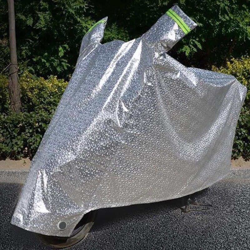 Bạt Che Xe Máy Loại Dày 3 Lớp Tráng Nhôm Có Phản Quang