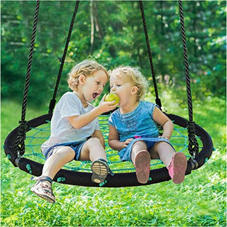 Xích đu tròn đường kính 45cm chịu lực đến 250kg người lớn và trẻ em cùng chơi