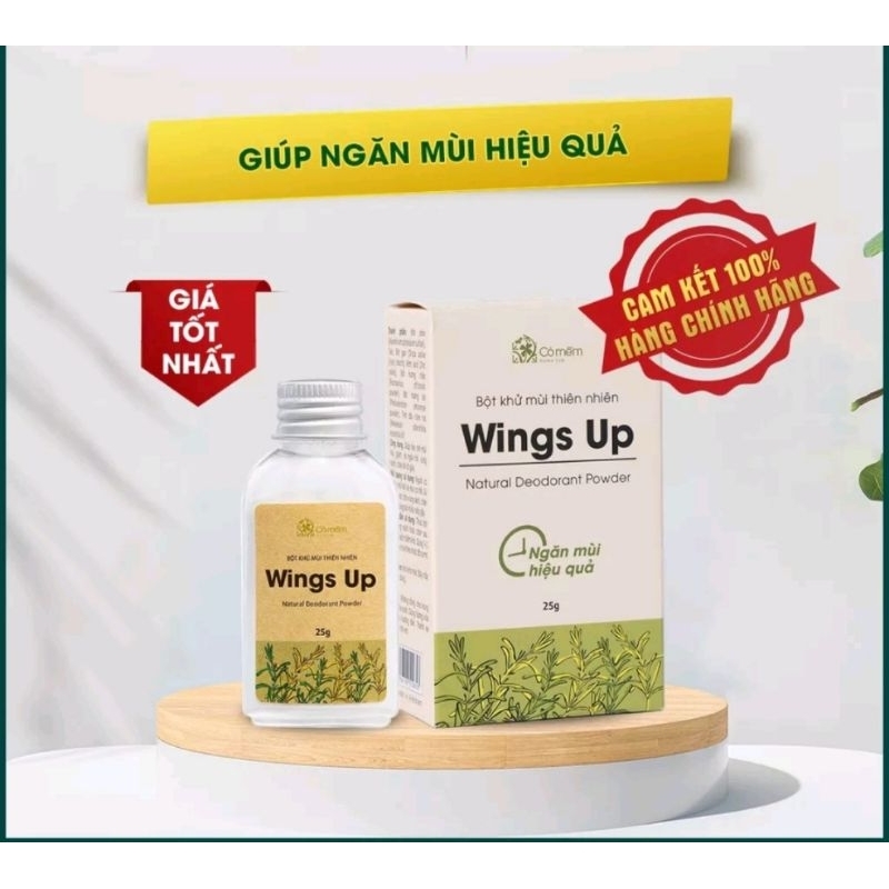 BỘT KHỬ MÙI WINGS UP - Khử Mùi Hôi Nách Hôi Chân - Giảm tăng tiết mồ hôi