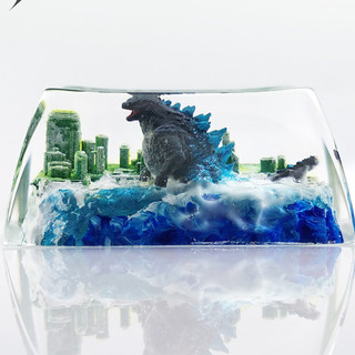 Nút bàn phím Godzilla, nút bàn phím handmade, nút bàn phím resin, Godzilla keycap SA 1.5u, Artisan Keycap