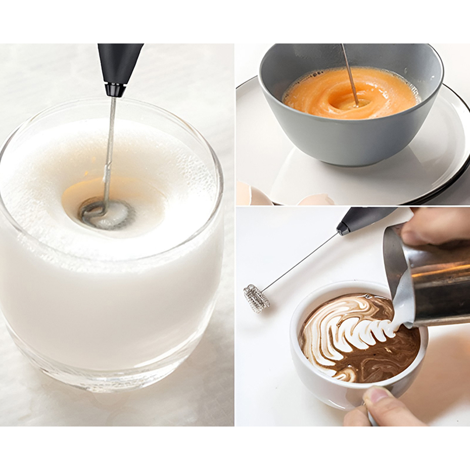 Máy Đánh Trứng Sữa Tạo Bọt Cafe Cầm Tay Mini Pin Sạc Cao Cấp MIFAN 2023 - Nhựa ABS, thép không gỉ - Hàng Chính Hãng