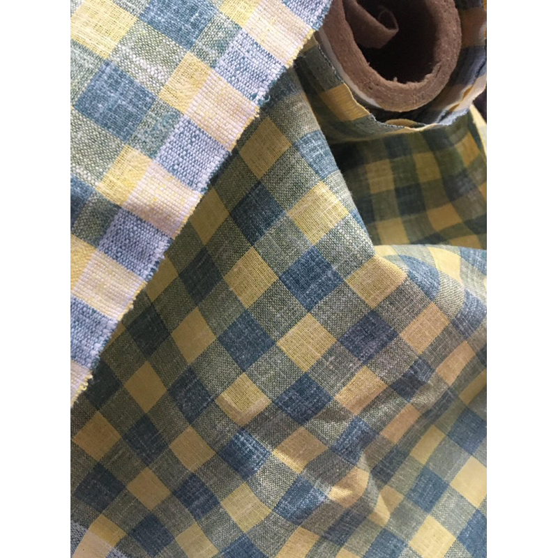 Vải Linen Caro Dùng May Áo Sơ Mi Linen - Áo Kiểu Chất Linen - Váy Linen