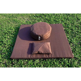 Trọn bộ bồ đoàn, tọa cụ ngồi thiền, ruột vỏ đậu xanh Zambala, chuẩn size thiền viện, hợp đạo tràng