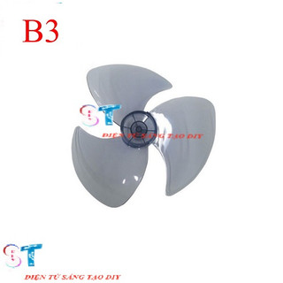 Cánh quạt nhựa 3 lá trong suốt cho quạt b3 trục 8mm
