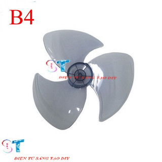Cánh quạt nhựa 3 lá trong suốt cho quạt b4 trục 8mm