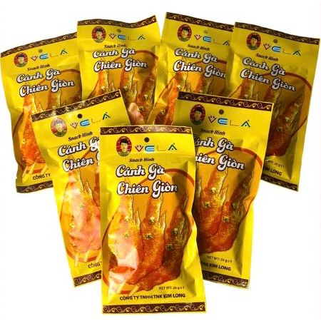 Đồ Ăn Vặt Bim Bim Cánh Gà Chiên Giòn Vela Hàng Việt Nam Gói 26G Vị Ngon Hấp Dẫn Tiệm Ăn Vặt Mẹ Bống