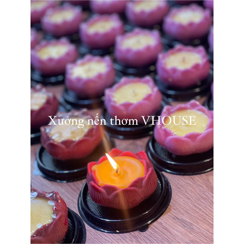 Nến sáp hoa sen 150gram