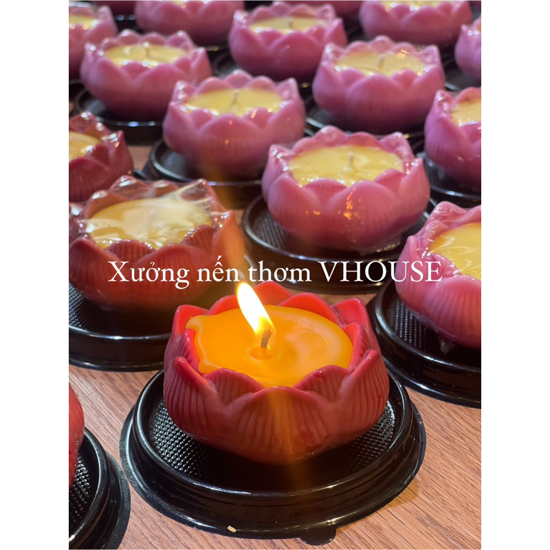 Nến sáp hoa sen 150gram