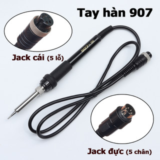 Tay hàn 907 Jack đực Jack cái sử dụng thay thế cho tay trạm hàn Hakko 936