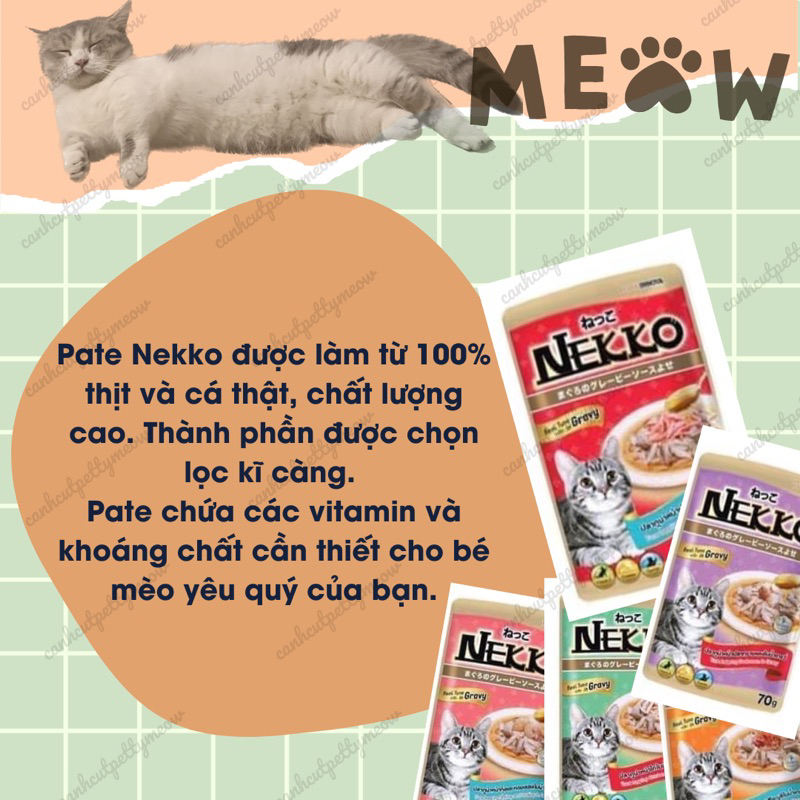 PATE NEKKO GRAVY  THƠM NGON, BỔ DƯỠNG