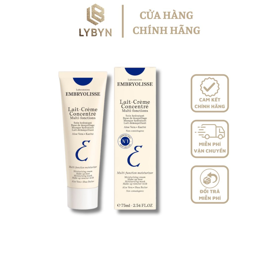 [Mã Icbfri300 Giảm 10% Đơn 249K] Kem Dưỡng Ẩm Embryolisse Lait Creme Concentre Sáng Bóng Siêu Phục Hồi Da 30Ml Và 75Ml
