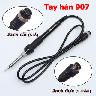 Tay hàn 907 Jack đực Jack cái thay thế dùng cho trạm hàn Hakko 936