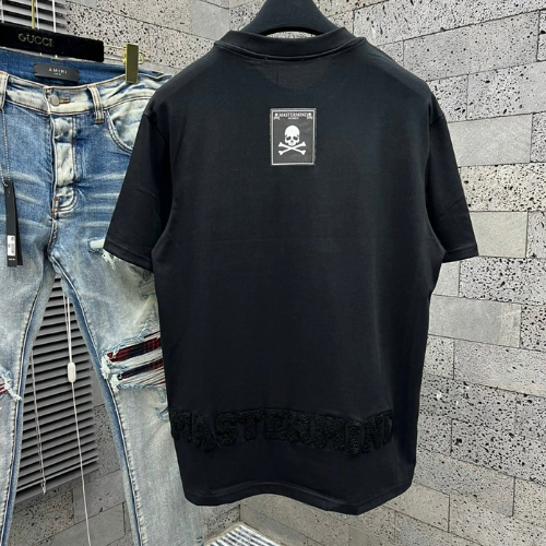 Áo Thun Nam Cotton Phối Thiết Kế Lông Xù Hình Đầu Lâu Siêu Đẹp, Áo Phông Nam Cotton Thêu Hình Cao Cấp