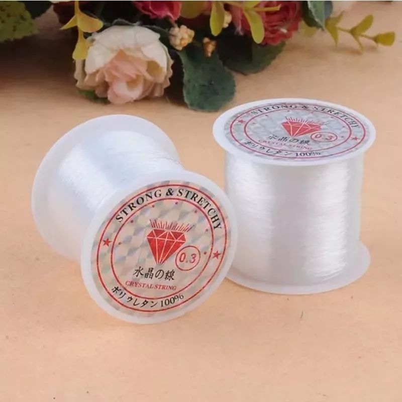 Cuộn dây cước làm vòng ,Dây xâu Chuỗi hạt cho túi xách,cước câu cá Không đàn