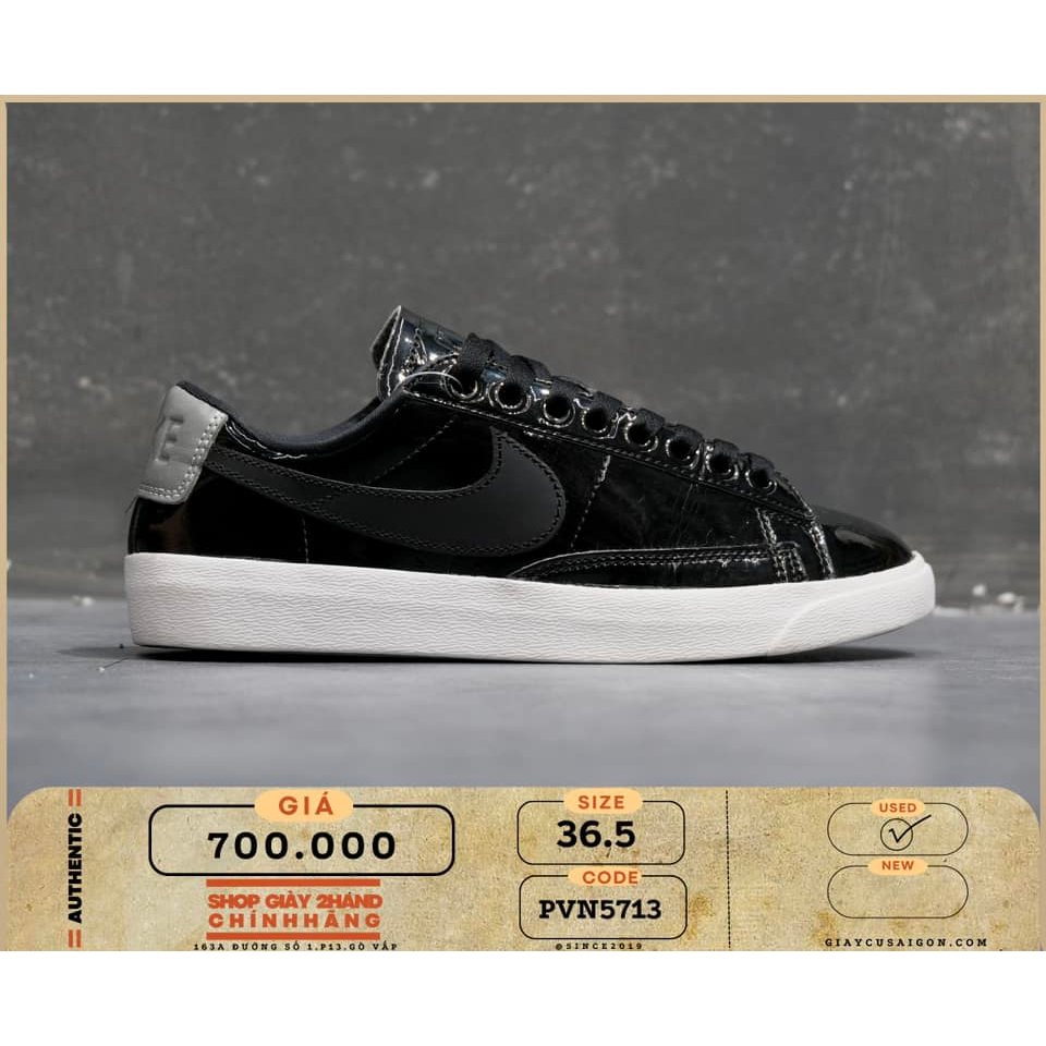 Giày 2hand Nike Blazer Low Black Patent - AA1557 001 - 5713