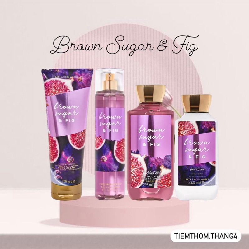 •𝐁𝐫𝐨𝐰𝐧 𝐒𝐮𝐠𝐚𝐫 & 𝐅𝐢𝐠• Bath & Body Works - Sản phẩm dưỡng và xịt thơm toàn thân dành cho nữ