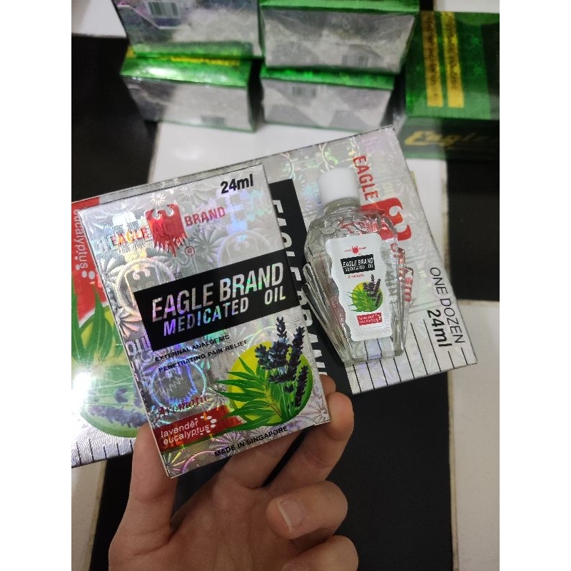 DẦU GIÓ CON Ó MỸ  2 NẮP 24ML - EAGLE BRAND - made in Singapore