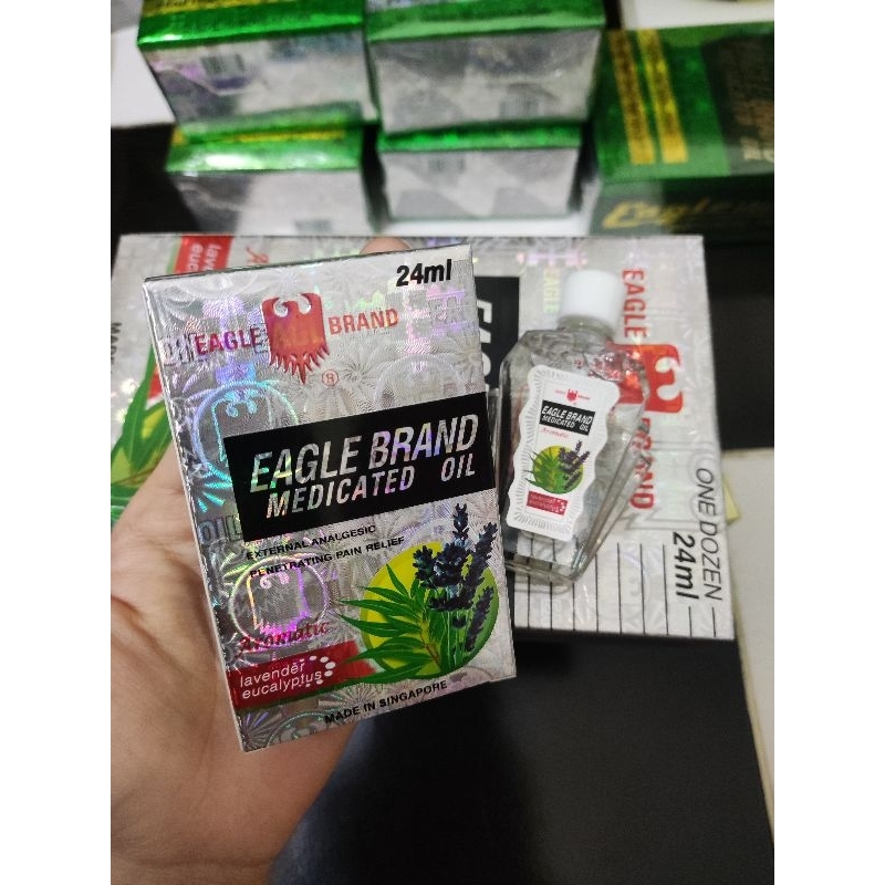 DẦU GIÓ CON Ó MỸ  2 NẮP 24ML - EAGLE BRAND - made in Singapore