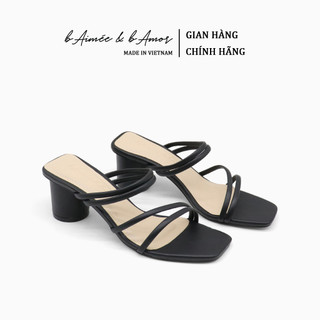 Dép nữ quai ngang Buckled Sandal đi biển đế dày bánh mì thời trang bAimée & bAmor - MS1662