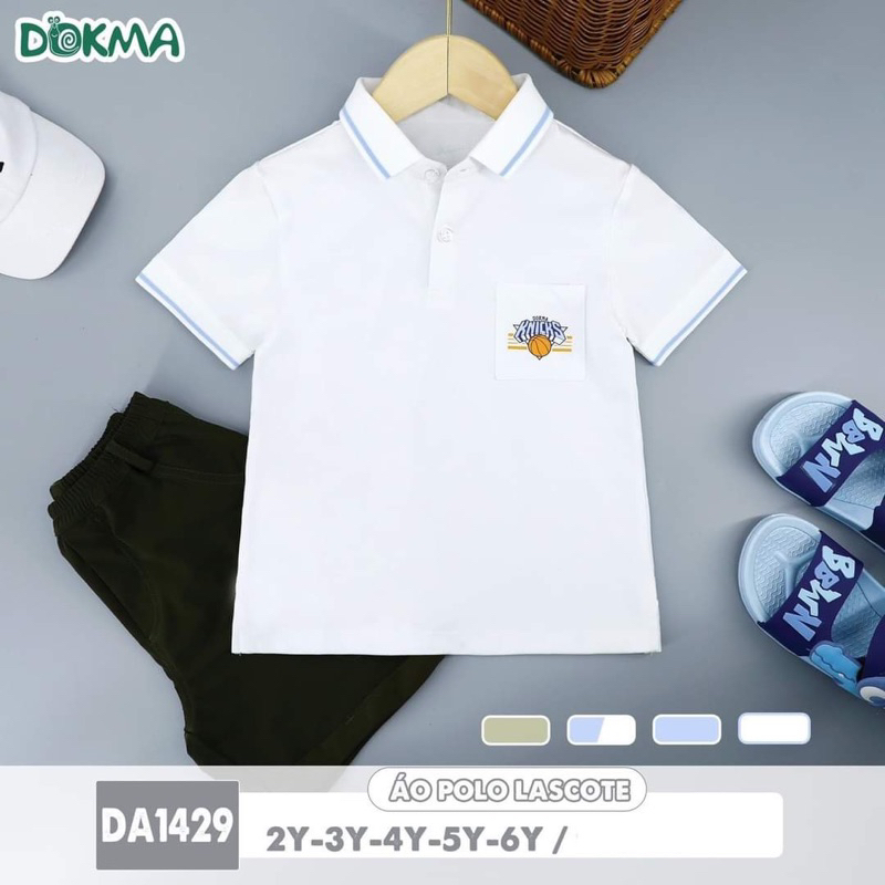 [Dokma/Chính Hãng] BST áo polo, quần kaki cho bé trai size 2y-6y