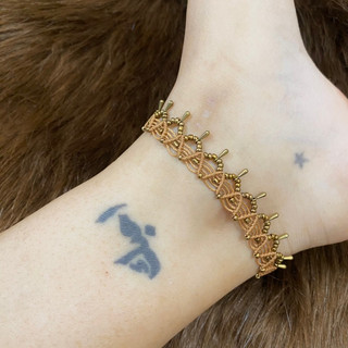 Boho style macrame anklet - Vòng chân/lắc chân macrame handmade style boho