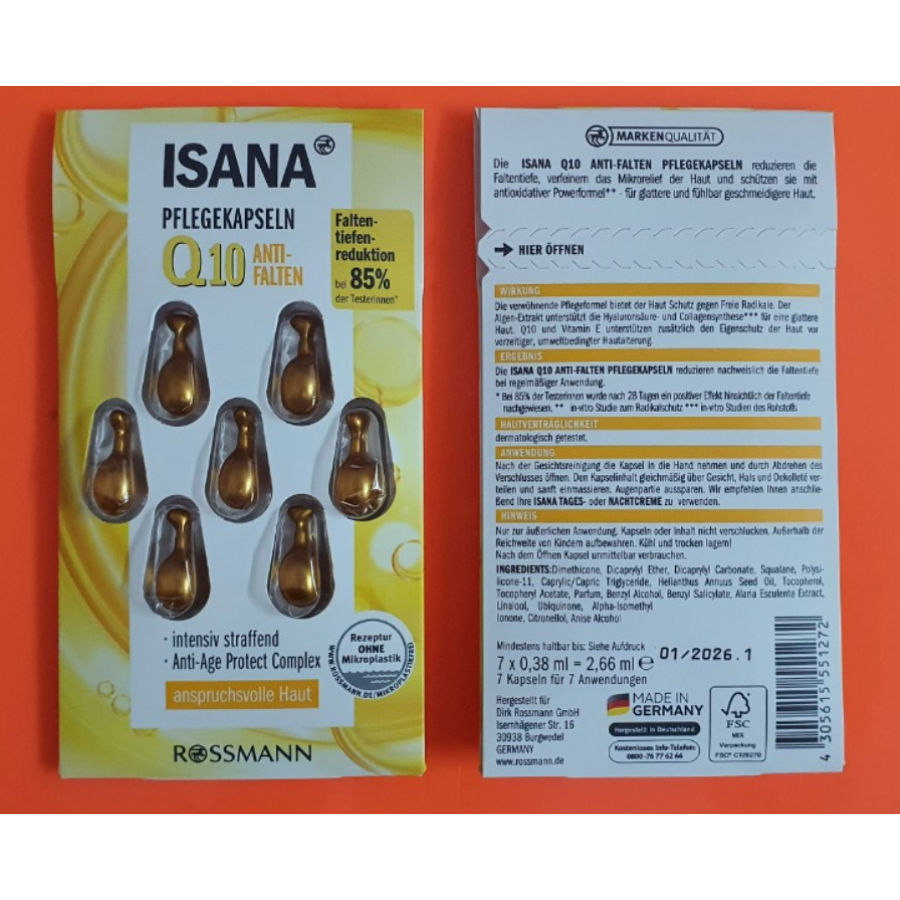 Serum Isana Q10 vỉ 7 viên của Đức
