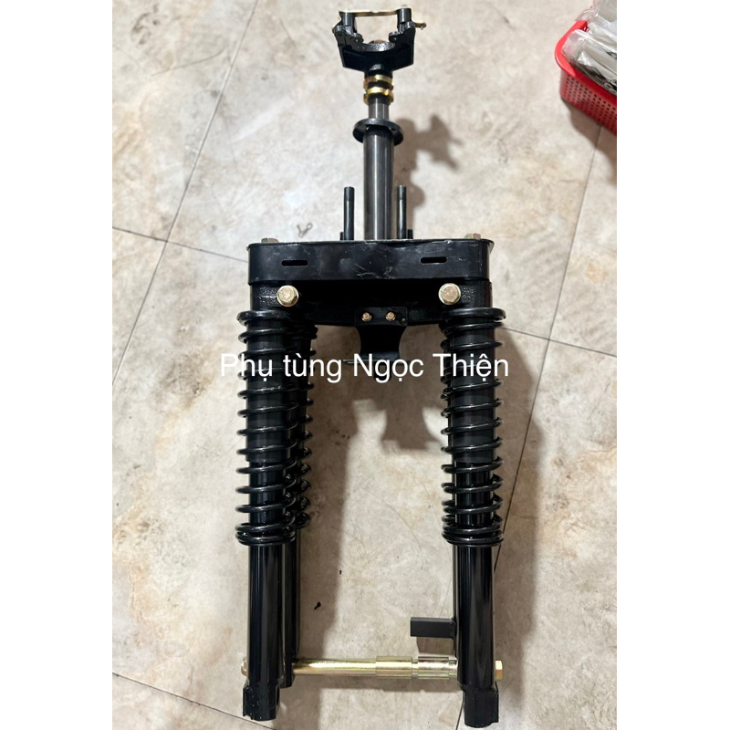 Bộ 4 phuộc ngắn + chảng ba xe ba bánh (ba gác)