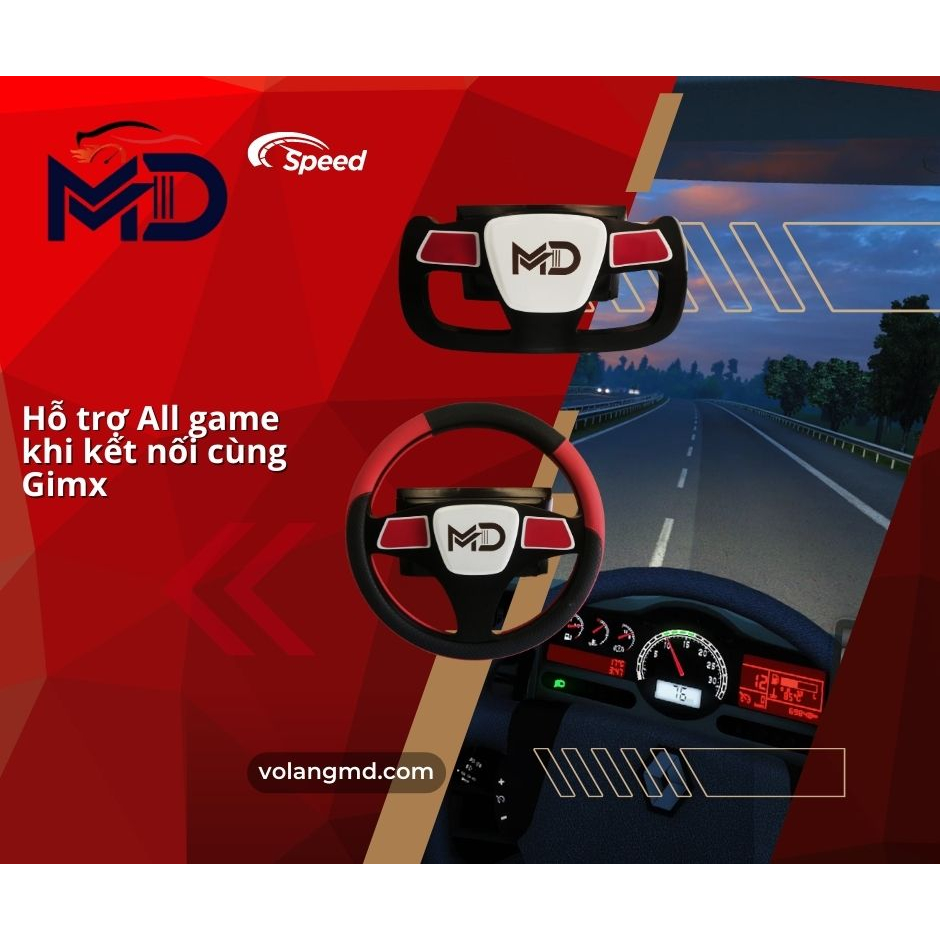 SẬP SÀN - Vô lăng diy chơi game MD - Tập lái xe giả lập chơi game ETS2
