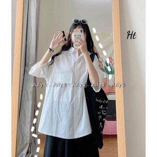 Áo sơ mi nắp túi ngực H2A877