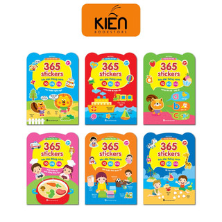 Sách - Việt Hà - Combo Bóc Dán Thông Minh 365 (Dành Cho Trẻ Từ 2-6 Tuổi) - Giúp Bé Phát Triển IQ, EQ, CQ (Bộ 6 Cuốn)