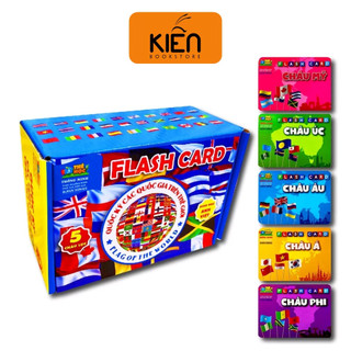 Sách - Thẻ Học Flashcard Chủ Đề Quốc Kỳ Các Quốc Gia Trên Thế Giới - Song Ngữ Việt Anh (Phương Pháp Glenn Doman)
