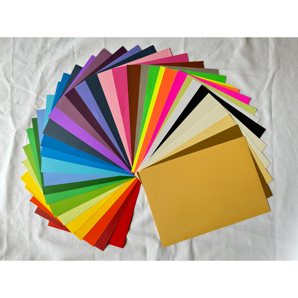 (HƠN 40 MÀU) GIẤY A4 & A3 MÀU DÀY 180GSM - ĐỊNH LƯỢNG 180GSM - 10 tờ
