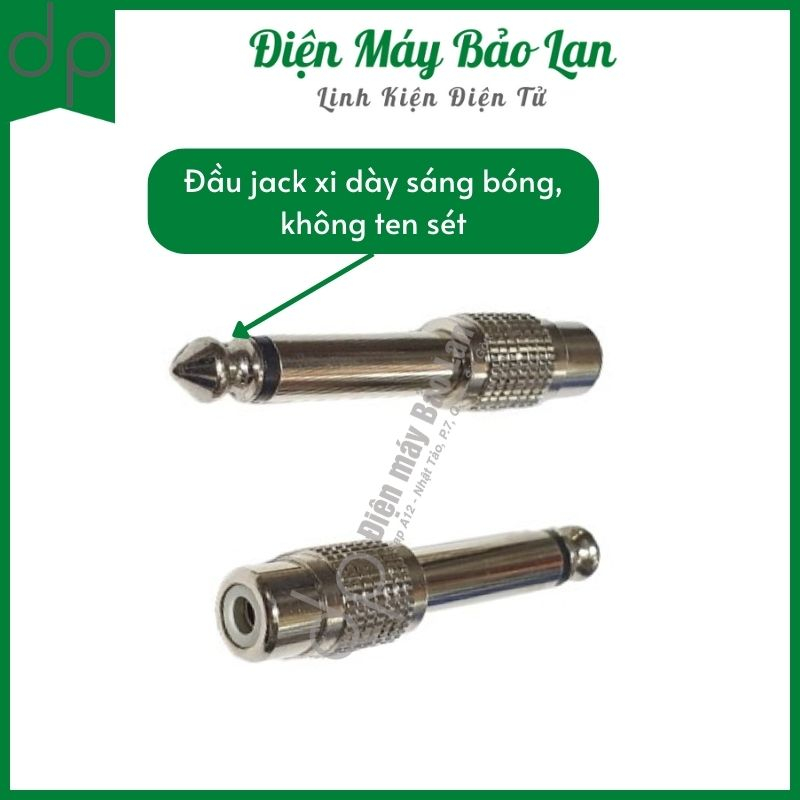 Jack chuyển 6.5 ly ra AV hàng loại 1 cao cấp/ rắc chuyển 6.5mm ra AV/Jack chuyển 6.5 ra AV - Điện Máy Bảo Lan