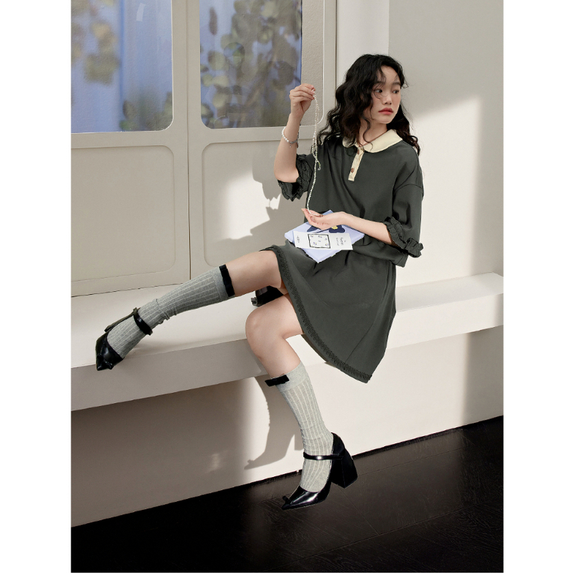 Z328 Set áo & váy xuất dư của KUOSE