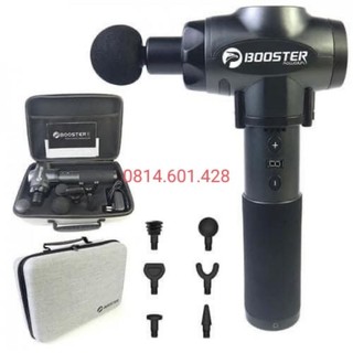 Súng giải cơ, massage gun thư giãn 6 đầu booster e new-135w