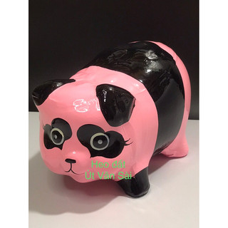 Heo đất gấu trúc Hồng size XL ( 28 cm )