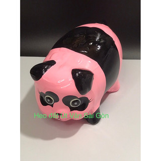 Heo đất gấu trúc Hồng size XL ( 28 cm )