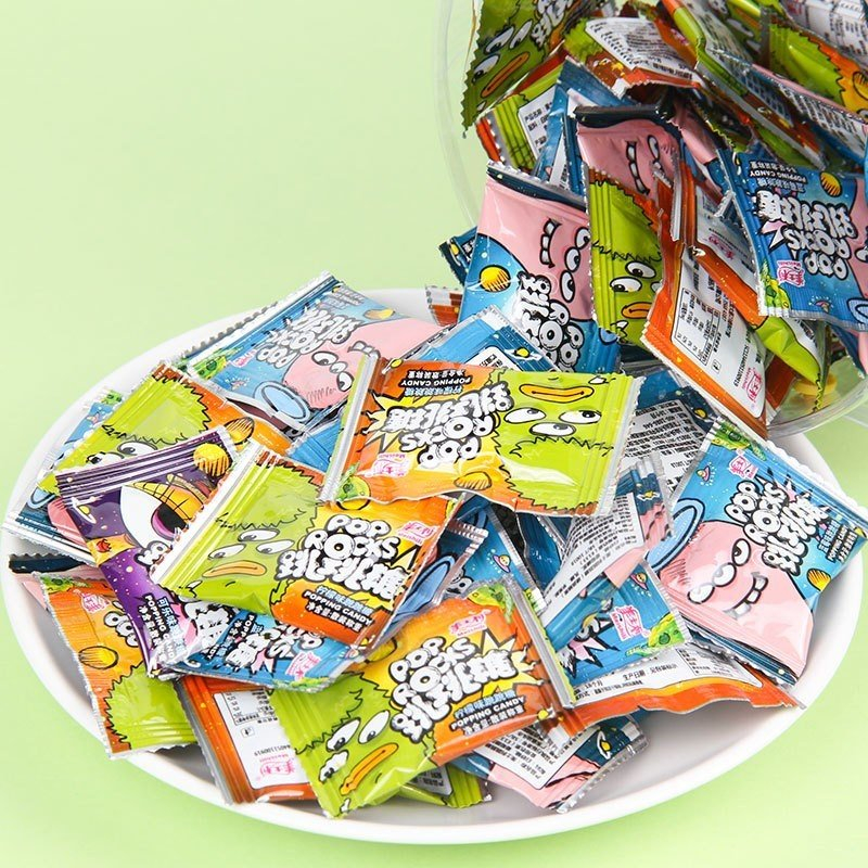 10 gói kẹo nổ pops rock popping candy phiên bản mới