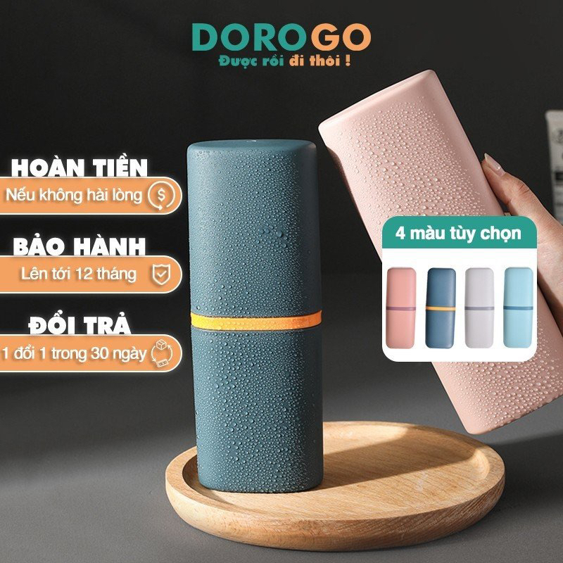 Hộp đựng bàn chải đánh răng du lịch lọ cốc để kem đánh răng mini DOROGO - HBC1