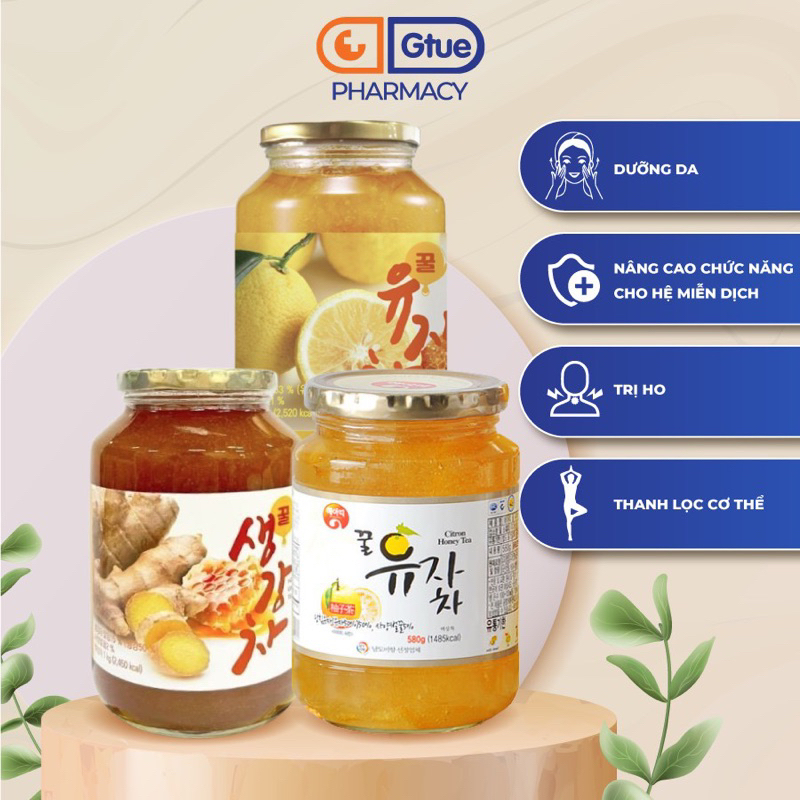 Chanh đào mật ong Hàn Quốc mẫu mới hũ 1kg Hoa Bằng Việt Mỹ