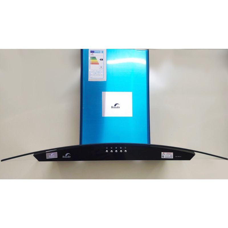 Máy hút mùi kính cong Bauer BC 70EC2 Hút mùi nhà bếp Bảo hành chính hãng Bauer 2 năm toàn quốc