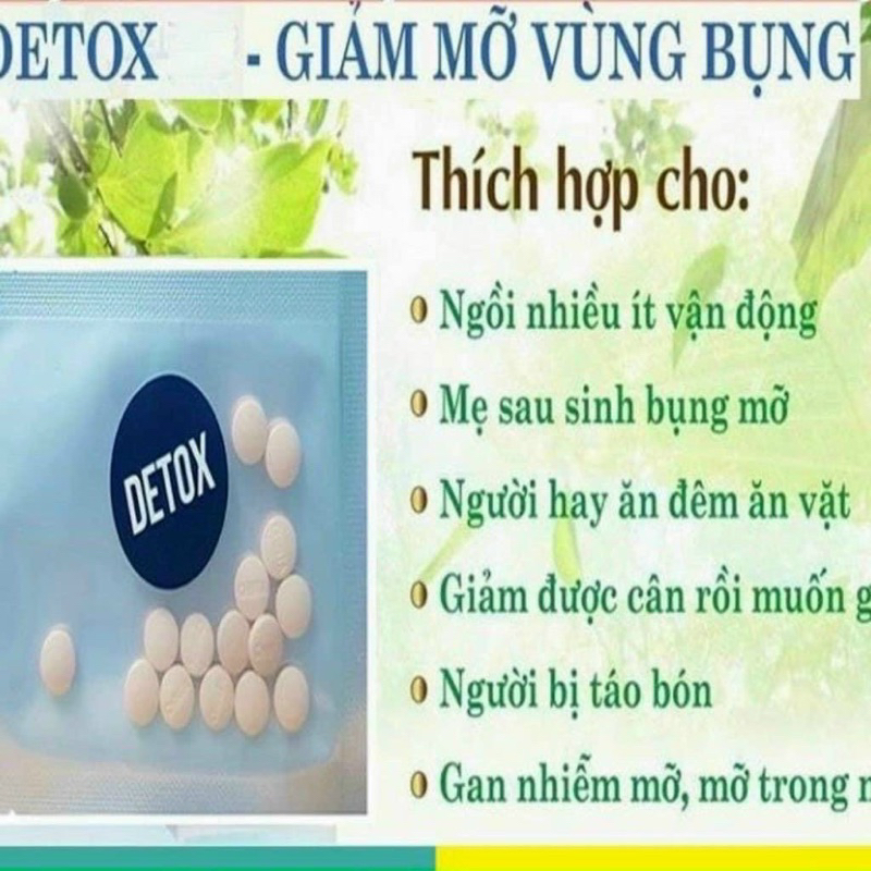 Viên detox CHINTA thải mỡ nhẹ bụng-hỗ trợ kiểm soát cân nặng