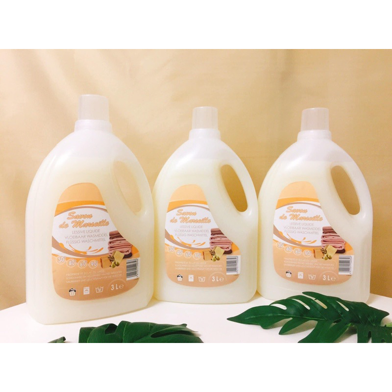 Nước giặt quần áo mùi nhẹ nhàng của Pháp Savon De Marseille chai to đùng 3L