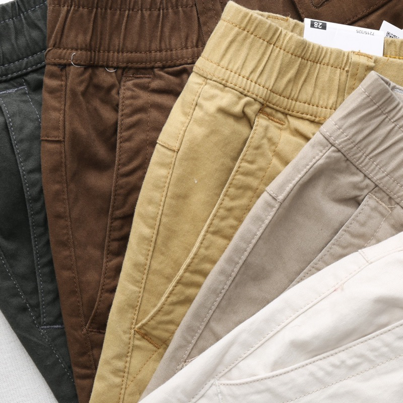 Quần Short nam kaki đẹp cao cấp co giãn mẫu mới, lưng chun dây kéo