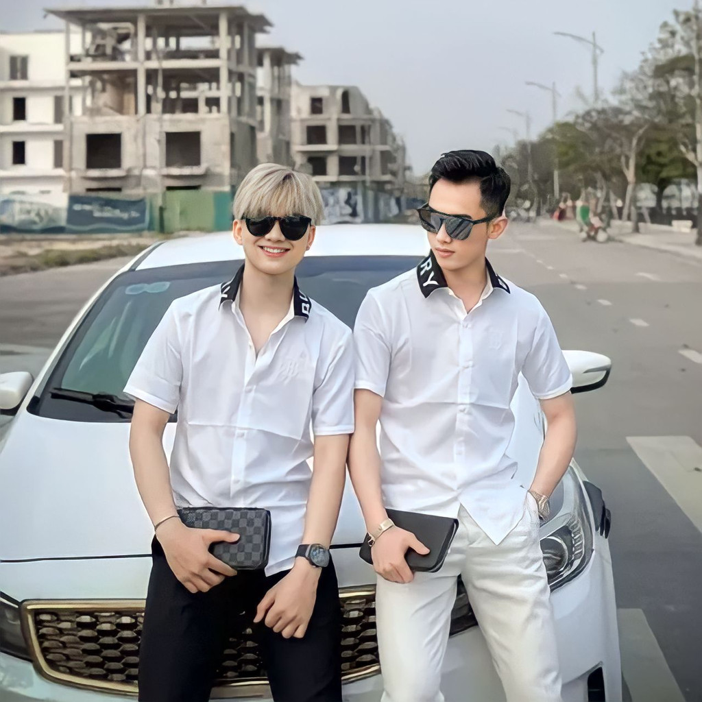 Áo sơ mi nam BBR ngắn tay loang màu leo.vn | BigBuy360 - bigbuy360.vn