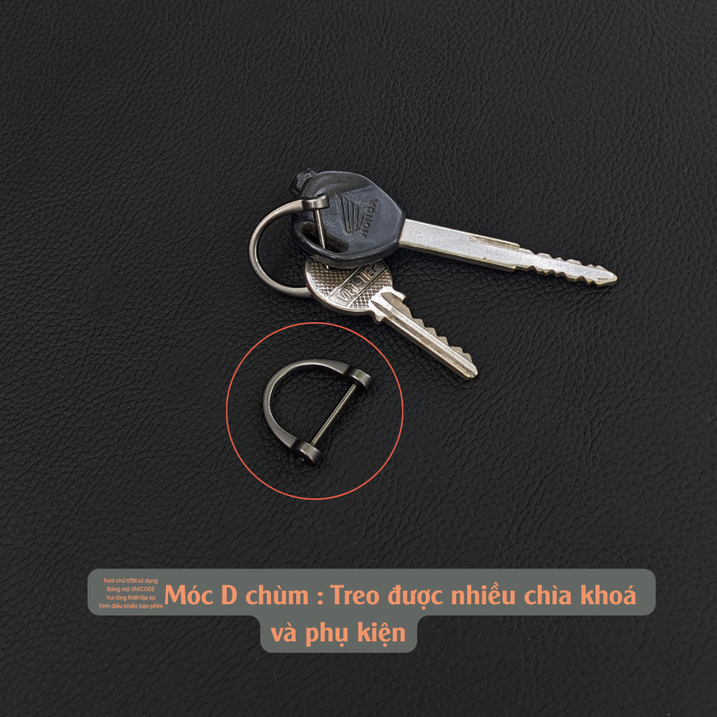 Móc Dây Đeo Chìa Khóa Xe Máy, Ô Tô Thời Trang Sành Điệu Bằng Da Thật Nhiều Màu